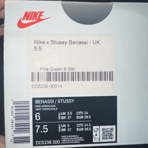 Stussy x Nike slides size 7 120$ - Picture 5 of 5
